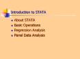 Introduction to STATA PowerPoint PPT Presentation