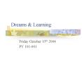 Dreams PowerPoint PPT Presentation