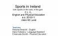 Sports in Ireland Irish sports on the web, in the gym PowerPoint PPT Presentation