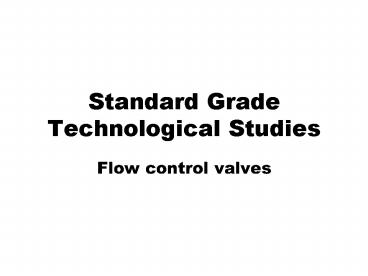 Standard Grade Technological Studies