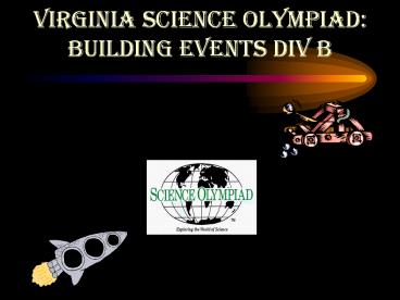 Virginia Science Olympiad: