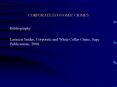 CORPORATE ECONOMIC CRIMES PowerPoint PPT Presentation