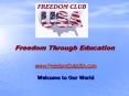 Freedom Through Education PowerPoint PPT Presentation