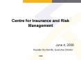 Centre for Insurance and Risk Management PowerPoint PPT Presentation