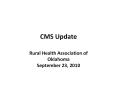 CMS Update PowerPoint PPT Presentation