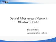 Optical Fiber Access Network OFAN