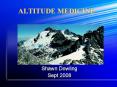 ALTITUDE MEDICINE PowerPoint PPT Presentation