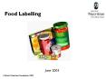 Food Labelling PowerPoint PPT Presentation