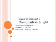 Basic photography - Composition