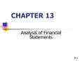 Analysis of Financial Statements PowerPoint PPT Presentation