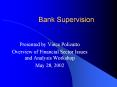 Bank Supervision PowerPoint PPT Presentation