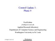 Control Update 1: Phase 0