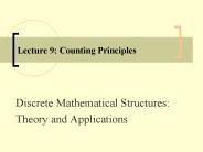 Lecture 9: Counting Principles