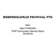 MEMPERSIAPKAN PROPOSAL PTK