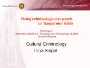 Doing criminological research in 
