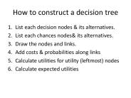 How to construct a decision tree