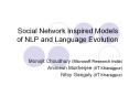 Social Network Inspired Models of NLP and Language Evolution PowerPoint PPT Presentation