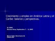 Crecimiento y empleo en Am