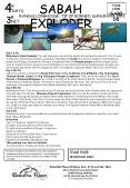 SABAH EXPLORER PowerPoint PPT Presentation