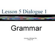 Lesson 5 Dialogue 1