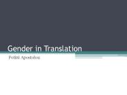 Gender in Translation