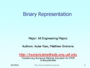 Binary Representation