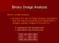Binary Image Analysis PowerPoint PPT Presentation