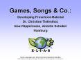 Games, Songs PowerPoint PPT Presentation