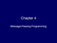 Message-Passing Programming