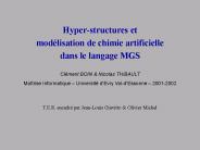 Hyper-structures et