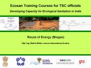 Reuse of Energy (Biogas)