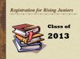 Registration for Rising Juniors PowerPoint PPT Presentation
