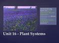Unit 16 - Plant Systems PowerPoint PPT Presentation