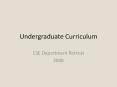 Undergraduate Curriculum PowerPoint PPT Presentation