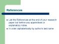 References PowerPoint PPT Presentation