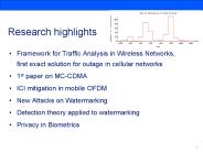 Research highlights