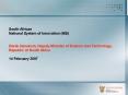 South African National System of Innovation (NSI)  Derek Hanekom, Deputy Minister of Science and Technology, Republic of South Africa 14 February 2007 PowerPoint PPT Presentation