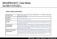 MEGAPROJECT Case Study