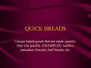 QUICK BREADS