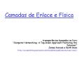 Camadas de Enlace e F PowerPoint PPT Presentation