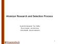 Atomizer Research and Selection Process PowerPoint PPT Presentation