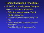 Habitat Evaluation Procedures