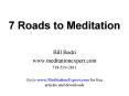 7 Roads to Meditation PowerPoint PPT Presentation