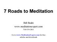 7 Roads to Meditation