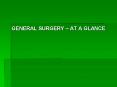 GENERAL SURGERY  PowerPoint PPT Presentation