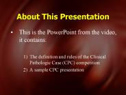 About This Presentation