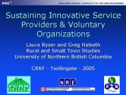 Sustaining Innovative Service Providers