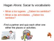 Hagan Ahora: Sacar tu vocabulario