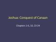 Joshua: Conquest of Canaan PowerPoint PPT Presentation