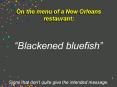 On the menu of a New Orleans restaurant: PowerPoint PPT Presentation